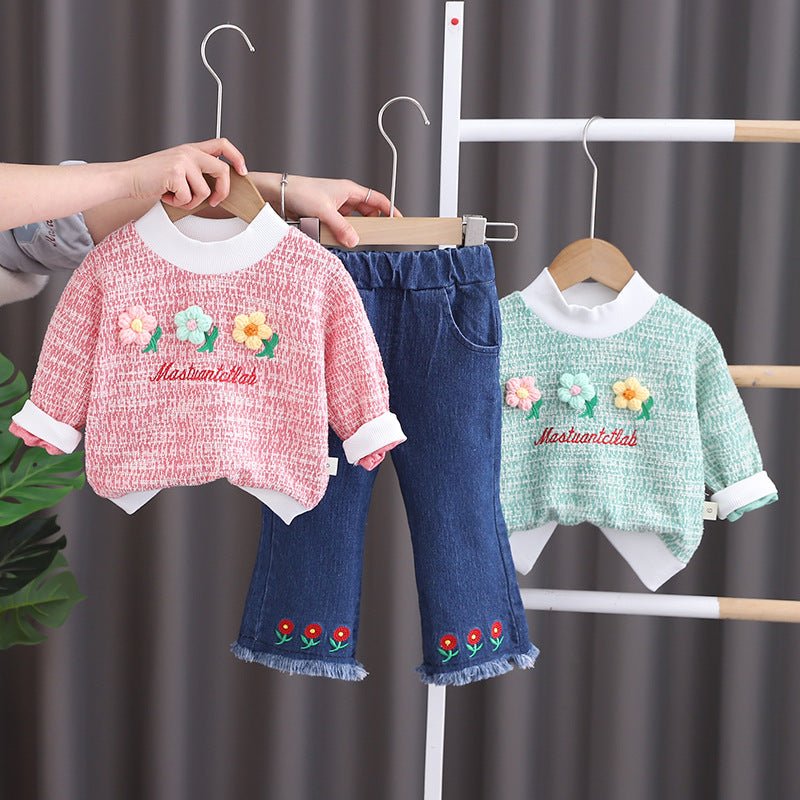 Girls' Long Sleeve Two - piece Pants - Eshtree