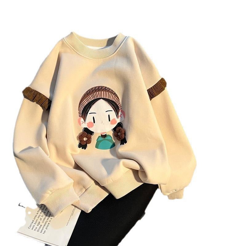 Girls Stylish Hoodie Base Layer Casual Style For Kids - Eshtree