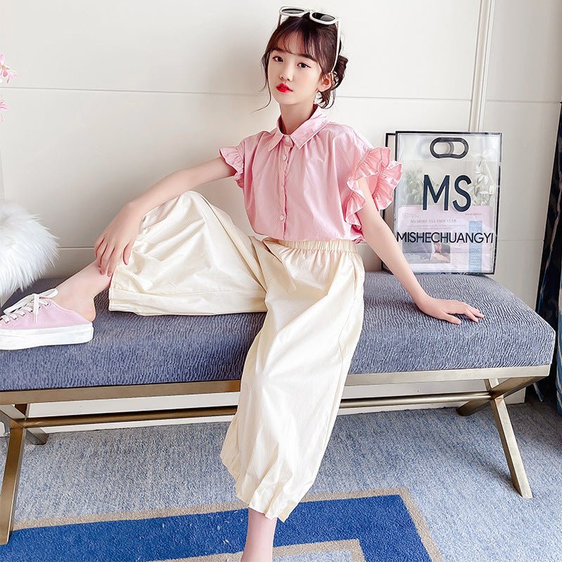 Girls' Summer Shirts, T-shirts, Western Style Children's Clothing - Eshtree