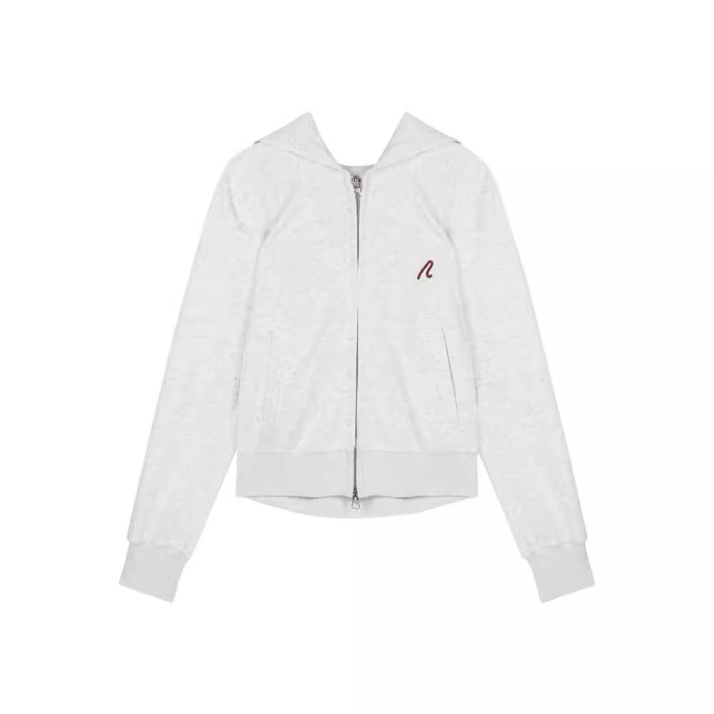 Gray Hooded Long Sleeve Sweater Coat For Women Spring And Autumn - Eshtree