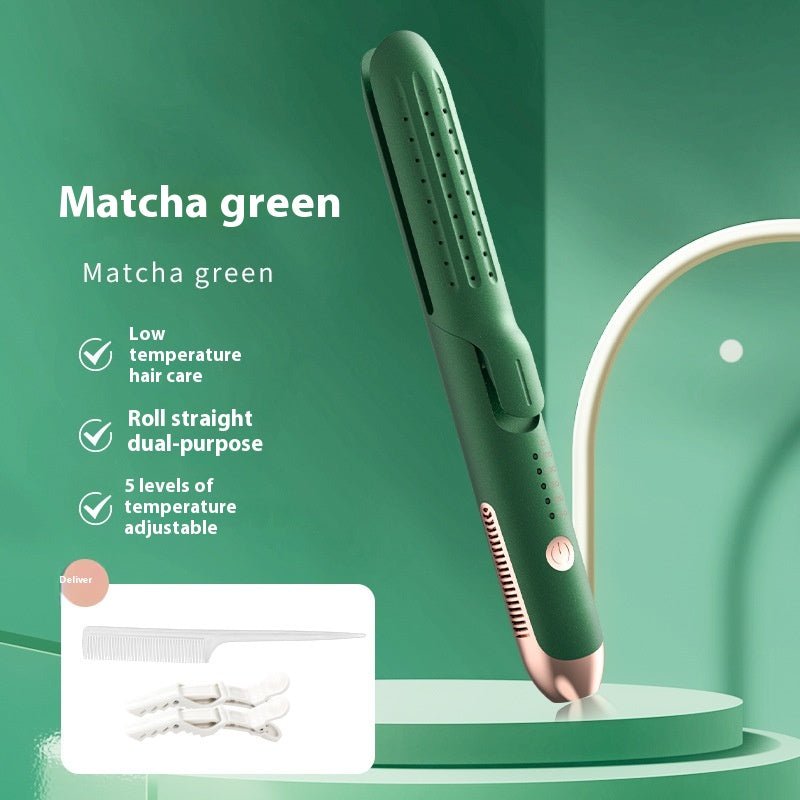 Hair Curler And Straightener Dual - use Hair Straightener Straight White Wind Plastic Curly Hair - Eshtree