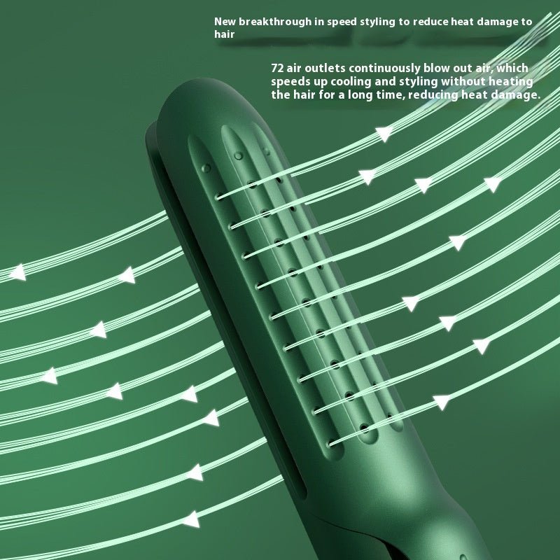 Hair Curler And Straightener Dual - use Hair Straightener Straight White Wind Plastic Curly Hair - Eshtree