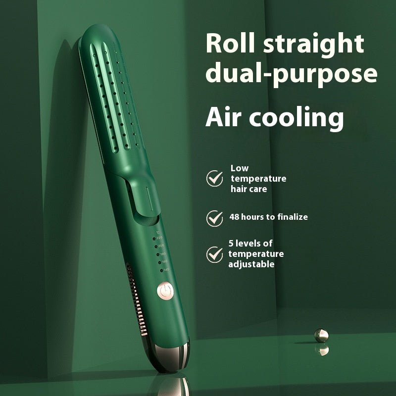 Hair Curler And Straightener Dual - use Hair Straightener Straight White Wind Plastic Curly Hair - Eshtree