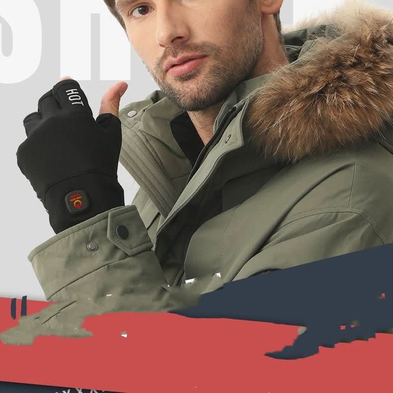 Half Finger Gloves Charging And Heating - Eshtree