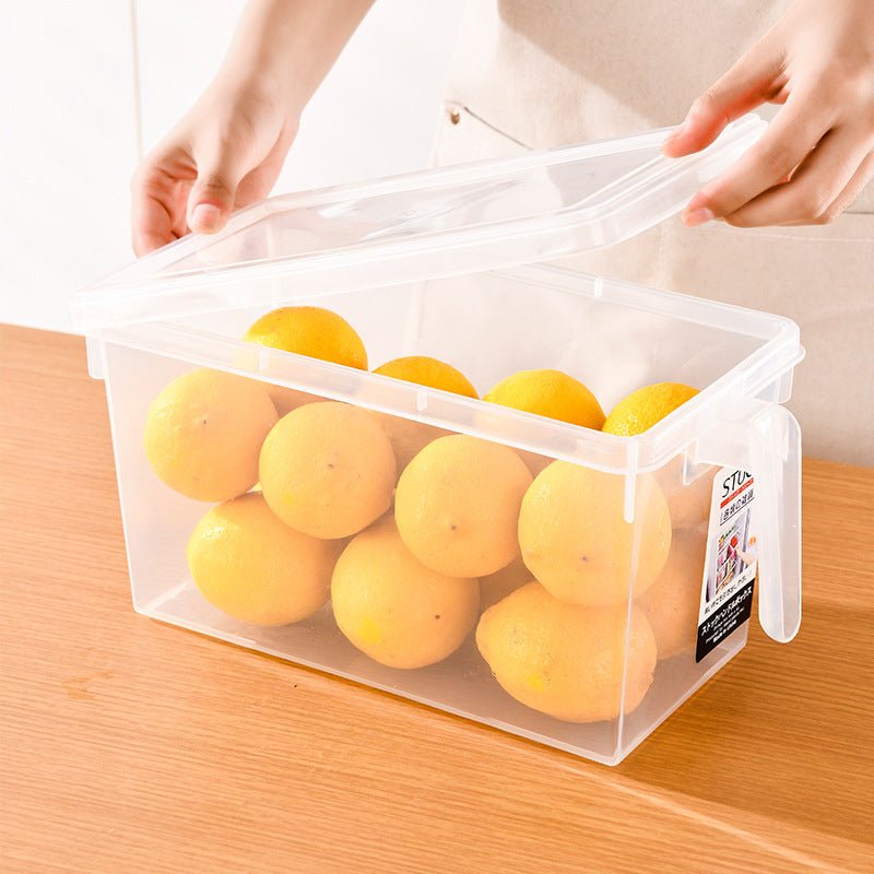 Handle Large Capacity Transparent Fresh - keeping Refrigerator Storage Box - Eshtree