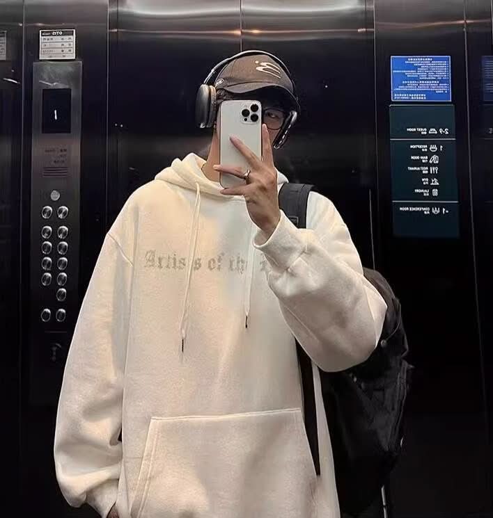 Heavy Hooded Men's Sweater Autumn Letters - Eshtree