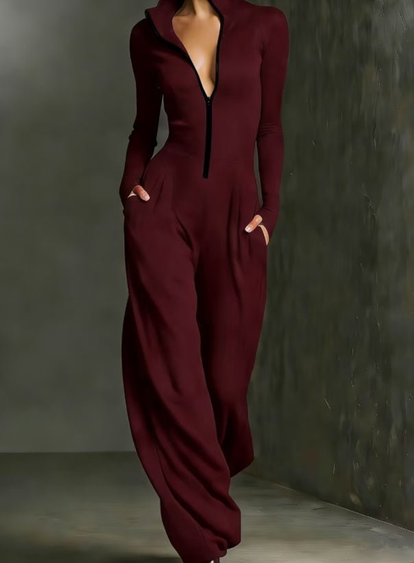 High - end Slim - fit Drape Jumpsuit - Eshtree
