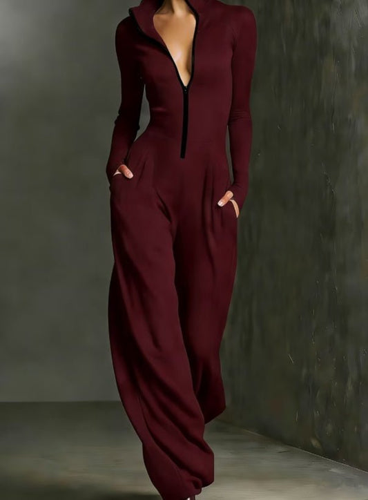 High - end Slim - fit Drape Jumpsuit - Eshtree