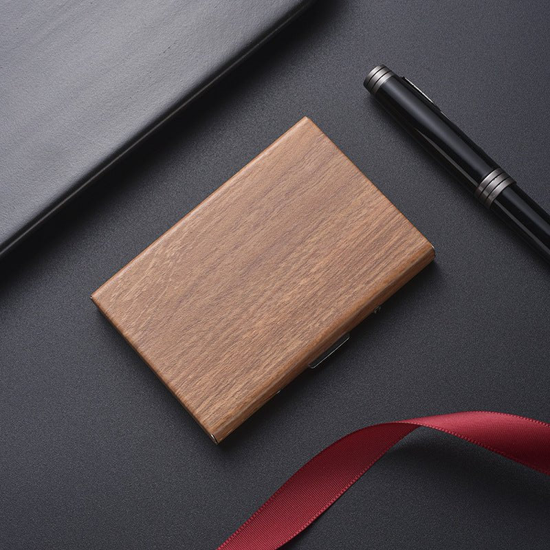 High - end Stainless Steel Cardholder With Map Engraving Designed To Prevent Demagnetization - Eshtree