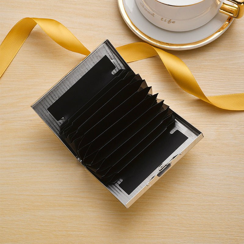 High - end Stainless Steel Cardholder With Map Engraving Designed To Prevent Demagnetization - Eshtree