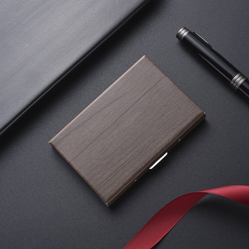 High - end Stainless Steel Cardholder With Map Engraving Designed To Prevent Demagnetization - Eshtree