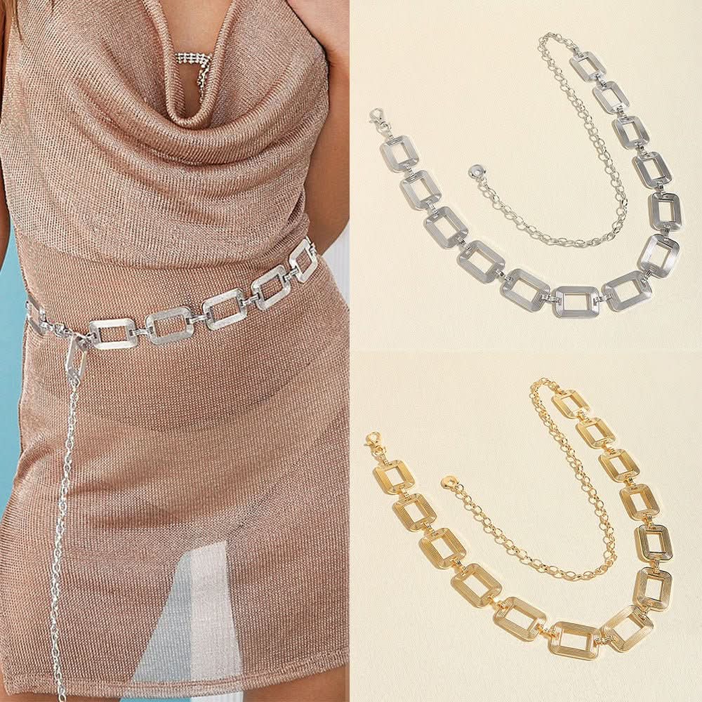High - grade Metal Women's Hip Hop Style Decorative Waist Chain - Eshtree