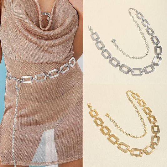 High - grade Metal Women's Hip Hop Style Decorative Waist Chain - Eshtree
