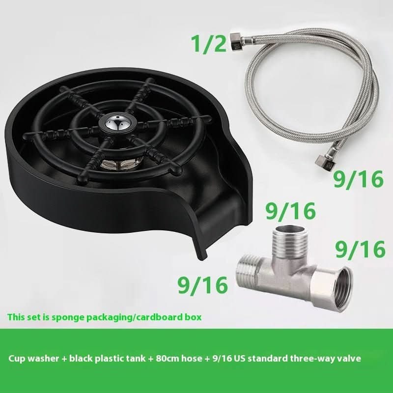 High Pressure Cup Cleaner Sink Bar Counter Home Press Automatic Cup Cleaner - Eshtree