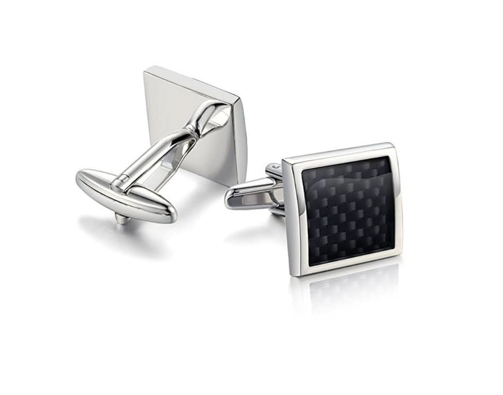 High quality French shirt cufflinks Carbon fiber cuffs Dresses Umbrella cufflinks - Eshtree