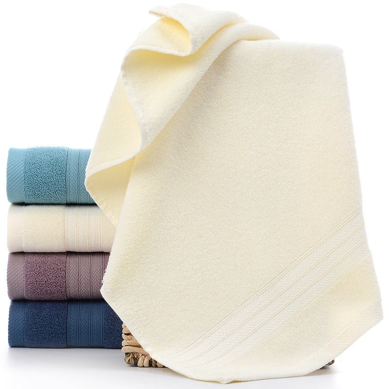 Home Fashion Simple Solid Color Cotton Towel - Eshtree