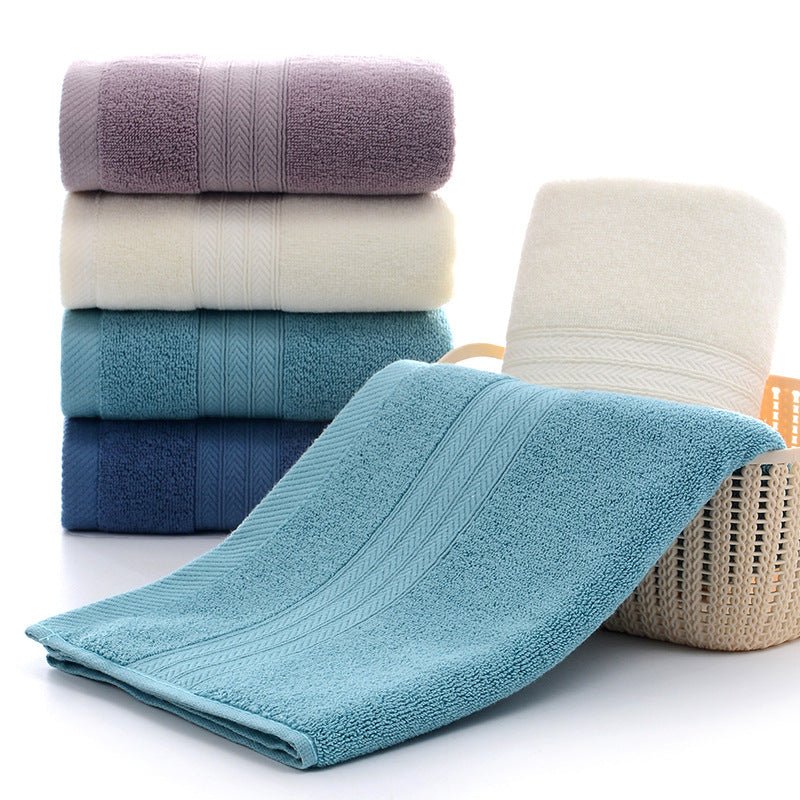 Home Fashion Simple Solid Color Cotton Towel - Eshtree
