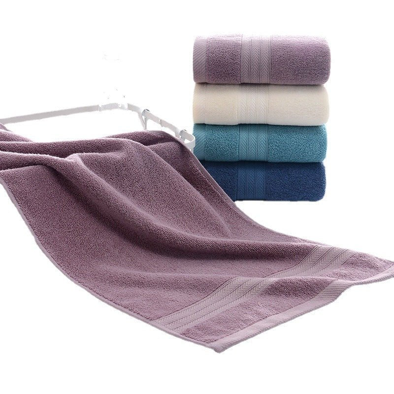 Home Fashion Simple Solid Color Cotton Towel - Eshtree