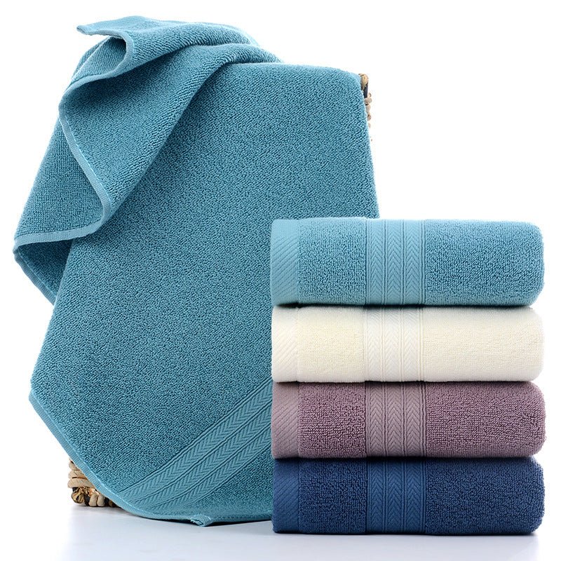 Home Fashion Simple Solid Color Cotton Towel - Eshtree