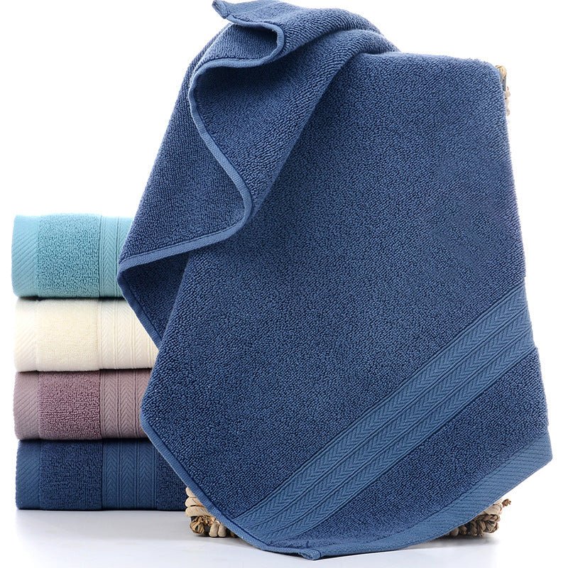 Home Fashion Simple Solid Color Cotton Towel - Eshtree