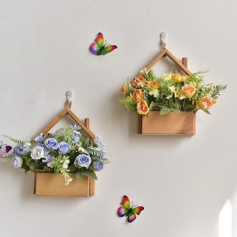 Home Personality Wall Decorations Flower Basket - Eshtree