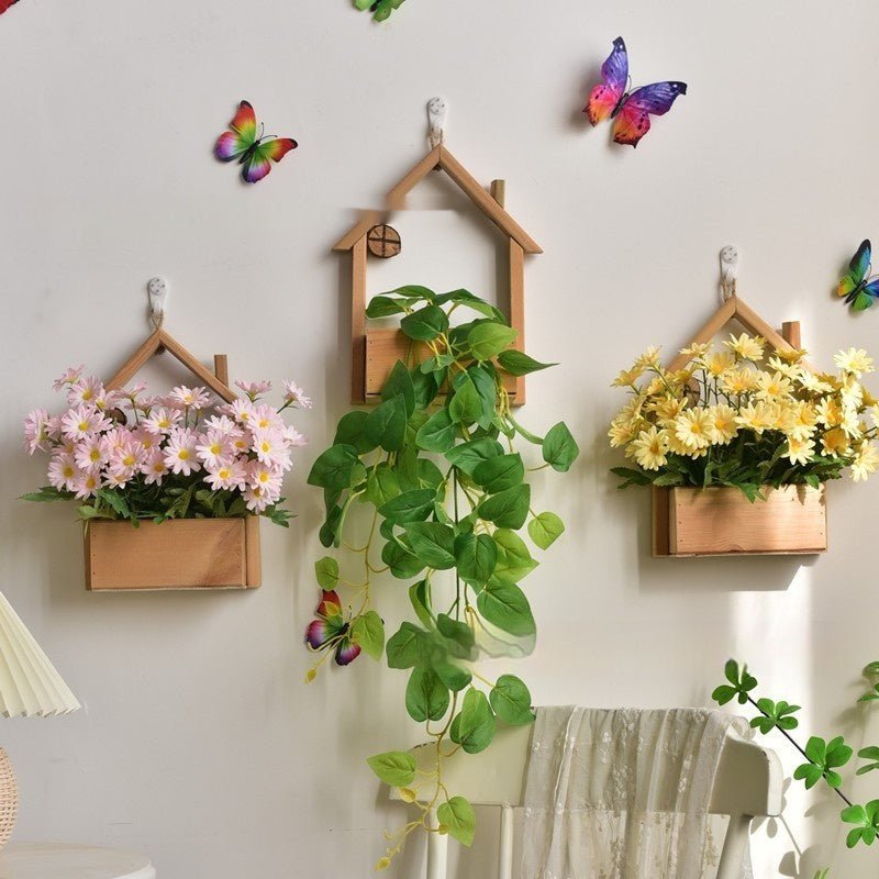 Home Personality Wall Decorations Flower Basket - Eshtree