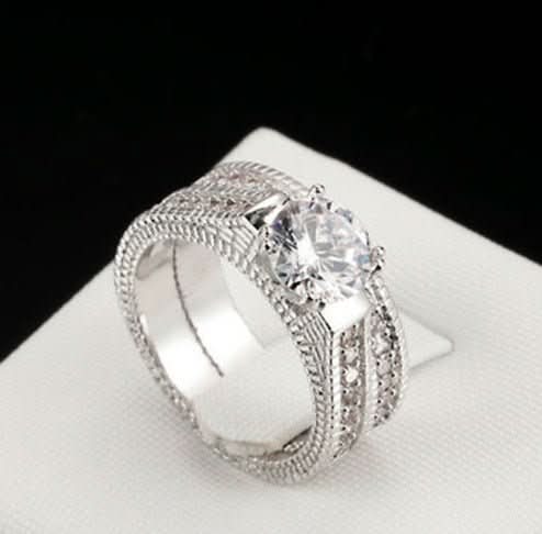 Hot European and American engagement rings diamond sets ring jewelry - Eshtree