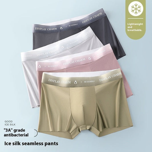 Ice Silk Men's Underwear Thin Breathable Boxers - Eshtree