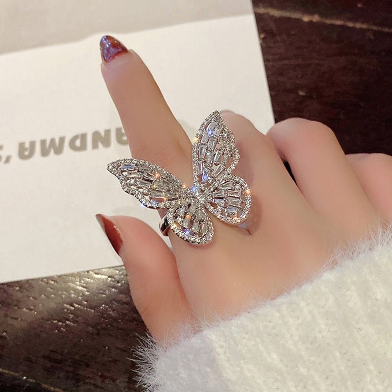 Index Finger Ring Ins Trend Korean Version Of The Net Red Cold Wind Ring - Eshtree