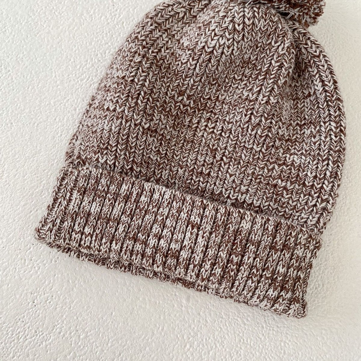 Infant Baby Girl Mixed Color Thick Needle Pullover Pants Pullover Fur Ball Knitted Hat 3 - piece Set - Eshtree