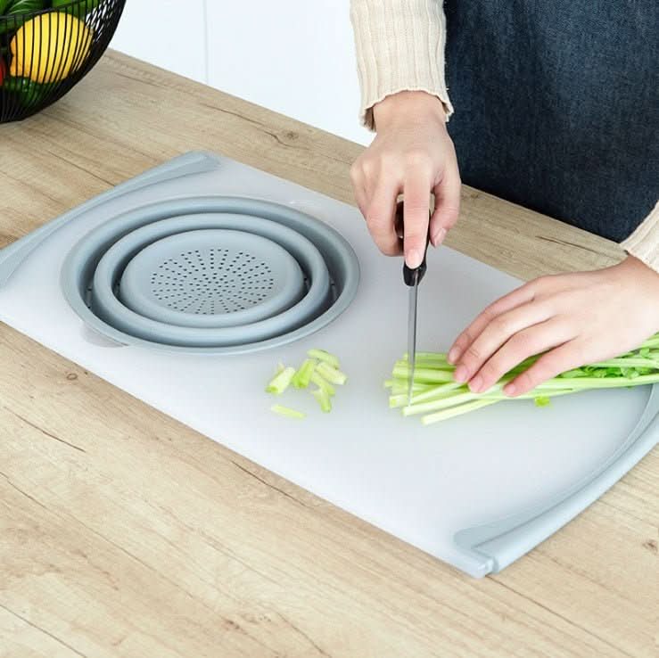 Innovative Multi - Functional 3 in 1 Chopping Board Detachable Folding Drain Basket Sink Cutting Board - Eshtree