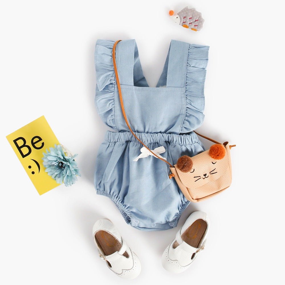 Ins Denim Baby One - piece Bodysuits Baby Romper Spring - Eshtree