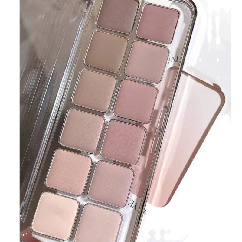 Inspiration Twelve Colors Low Saturation Full Matte Cool Atmosphere Earth Color Pure Desire Eye Shadow Plate - Eshtree