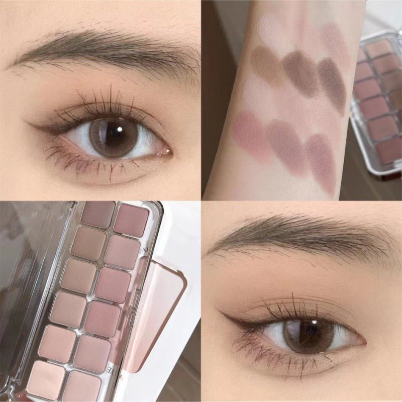 Inspiration Twelve Colors Low Saturation Full Matte Cool Atmosphere Earth Color Pure Desire Eye Shadow Plate - Eshtree