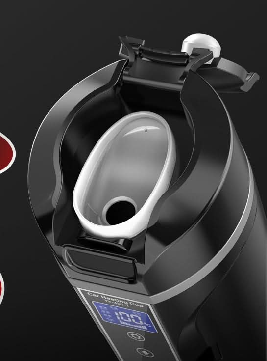 Intelligent Digital Display Car Electric Hot Water Cup For Car - Eshtree