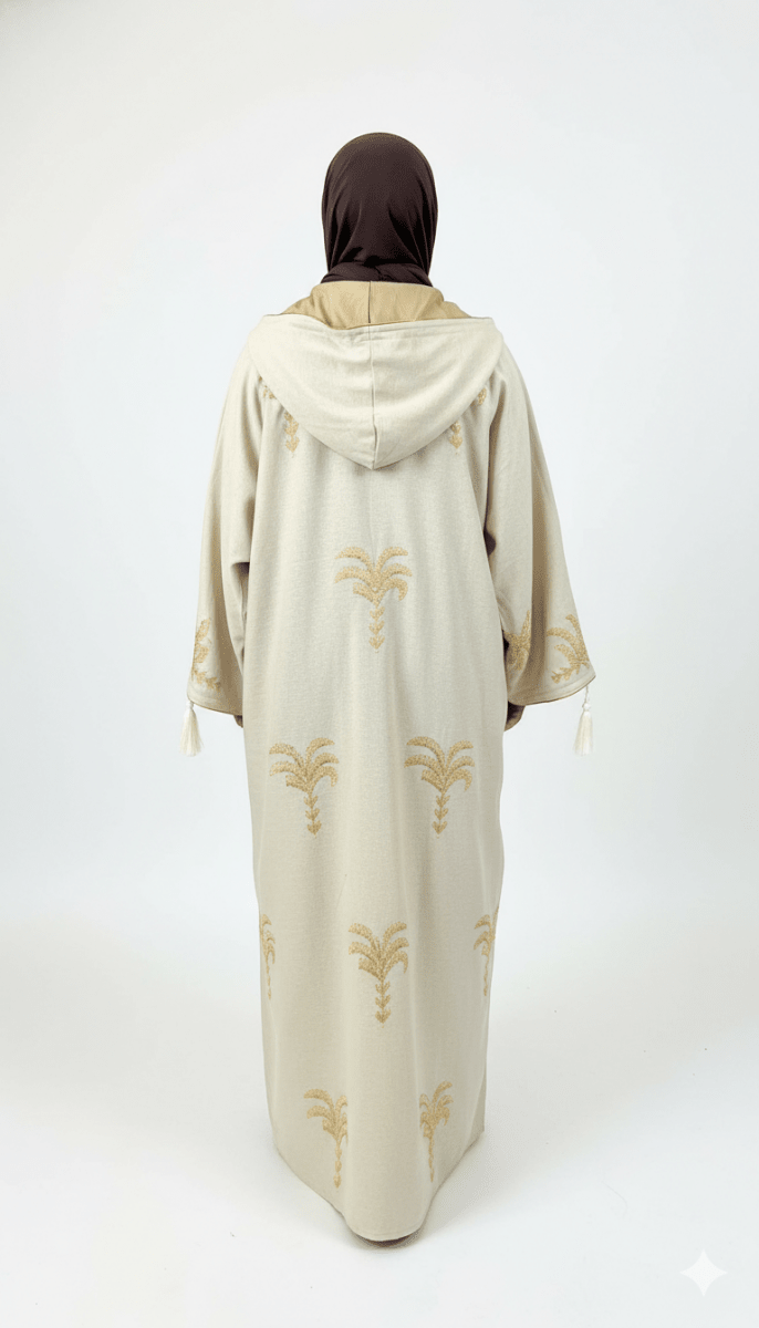 كارديجان راقي مطرز بتصميم انيق من خامة الكتان وتبطين سويدي - Eshtree