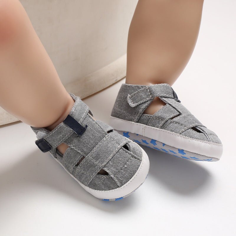 Kids Newborn Baby Boys Fashion Summer Soft Crib Shoes First Walker Anti Slip Sandals Shoe - Eshtree
