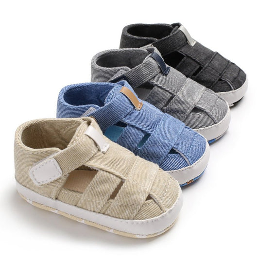 Kids Newborn Baby Boys Fashion Summer Soft Crib Shoes First Walker Anti Slip Sandals Shoe - Eshtree