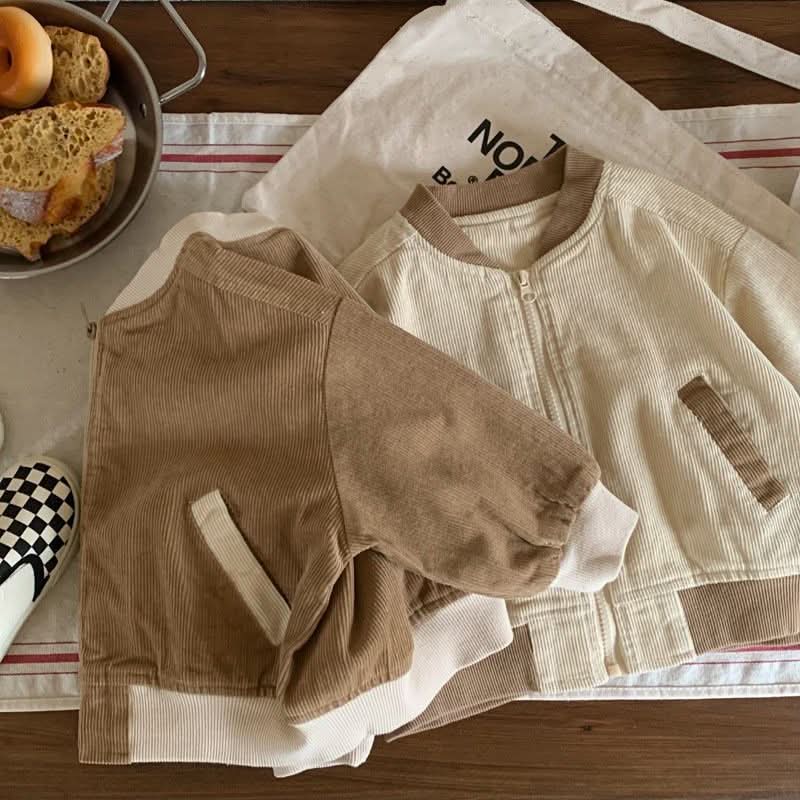 Kids' Overcoat Spring Clothing Japanese And Korean Corduroy - Eshtree