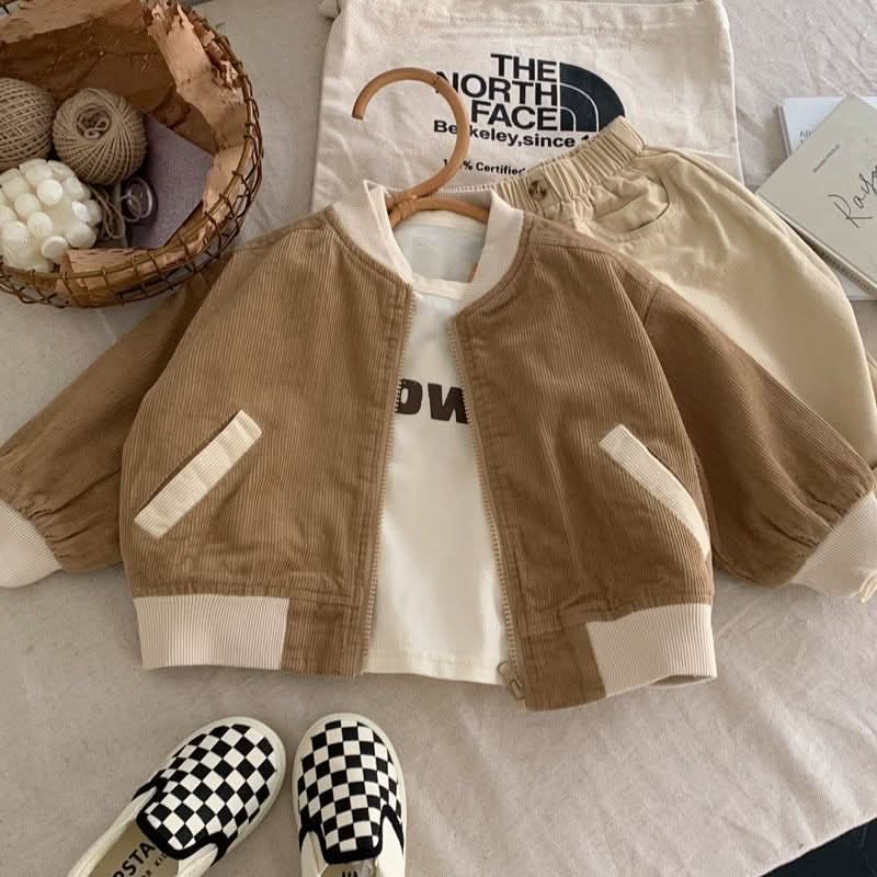 Kids' Overcoat Spring Clothing Japanese And Korean Corduroy - Eshtree