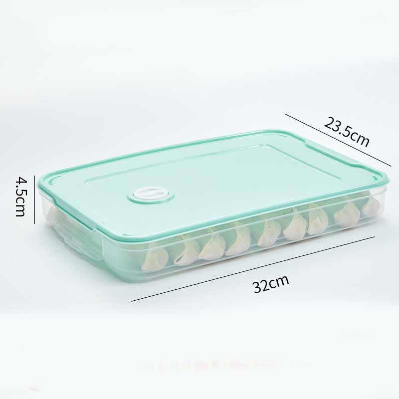 Kitchen Large Food Storage Containers Box Household Food Grade Pp Dumpling Box Rectangle Portable Transparent Storage Box Fridge - Eshtree
