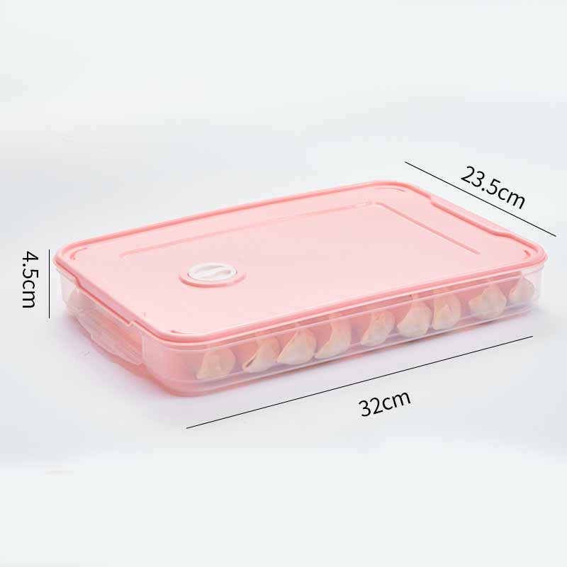 Kitchen Large Food Storage Containers Box Household Food Grade Pp Dumpling Box Rectangle Portable Transparent Storage Box Fridge - Eshtree