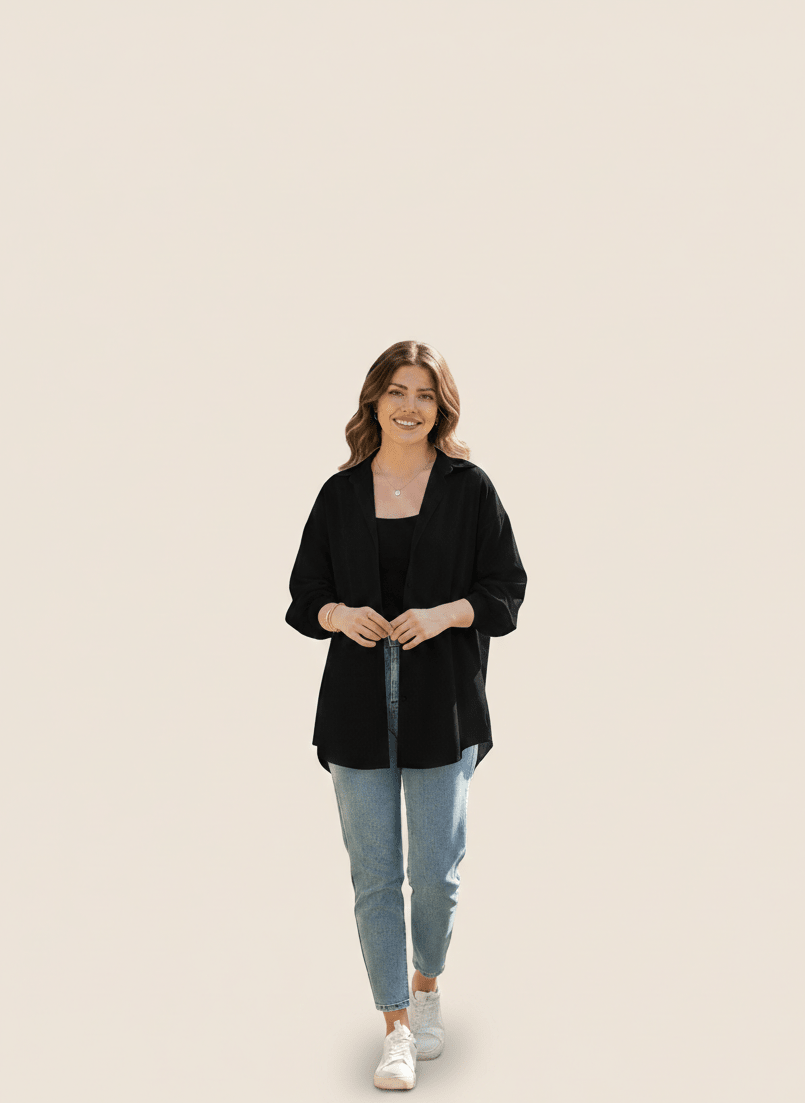 قميص حريمي كاجوال بتصميم عصري - Eshtree