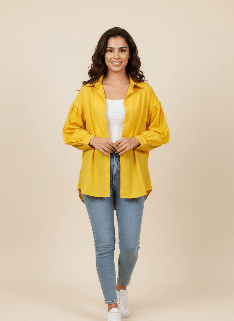 قميص حريمي كاجوال بتصميم عصري - Eshtree