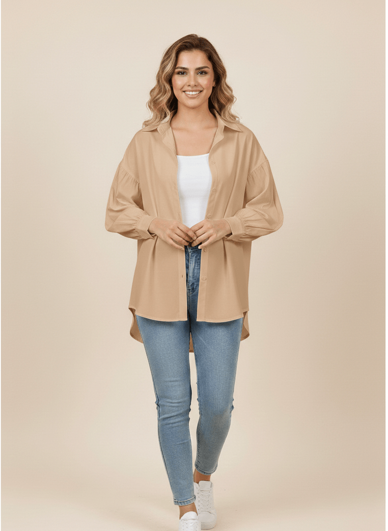 قميص حريمي كاجوال بتصميم عصري - Eshtree