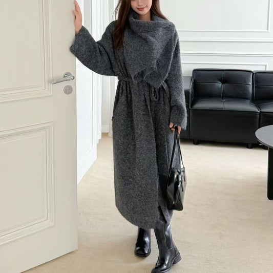 Korean Style Idle Style Lapel Sweater Coat For Women - Eshtree
