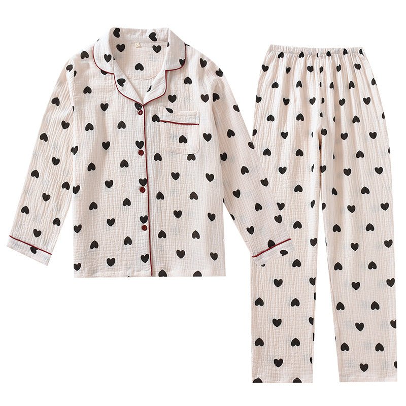 Ladies New Double - layer Cotton Pajamas Homewear - Eshtree