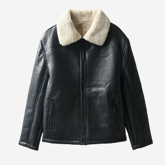 Lamb Cashmere Thickened Faux Fur One Piece Jacket - Eshtree