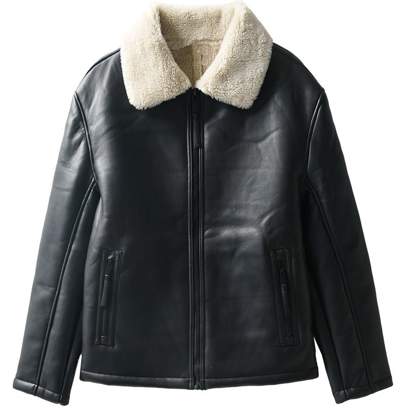Lamb Cashmere Thickened Faux Fur One Piece Jacket - Eshtree
