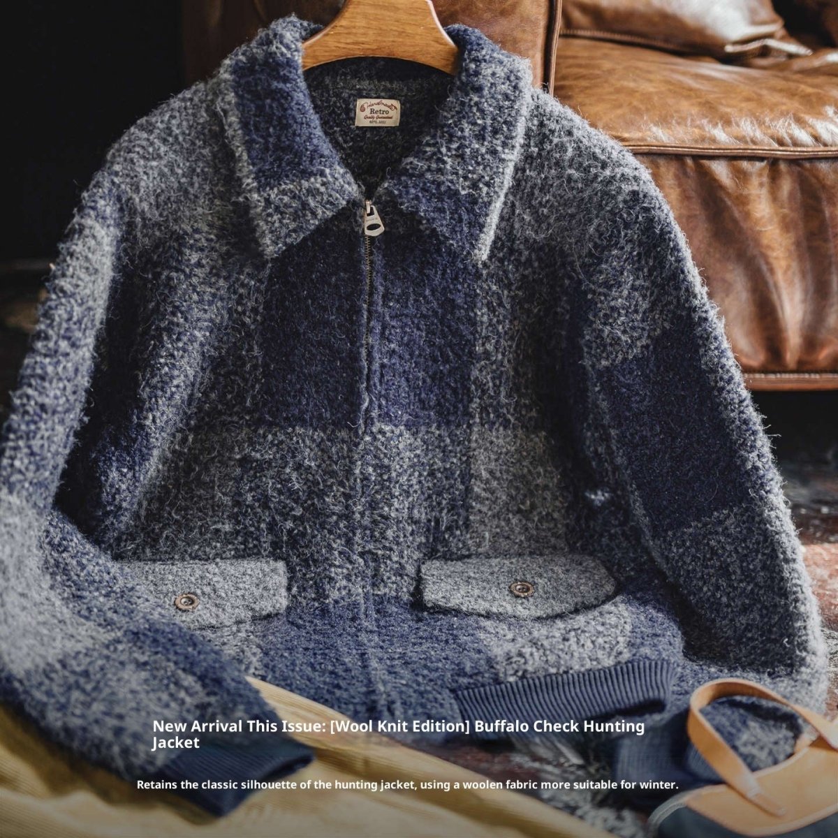 Lapel Plaid Cardigan Jacket Men's Autumn - Eshtree